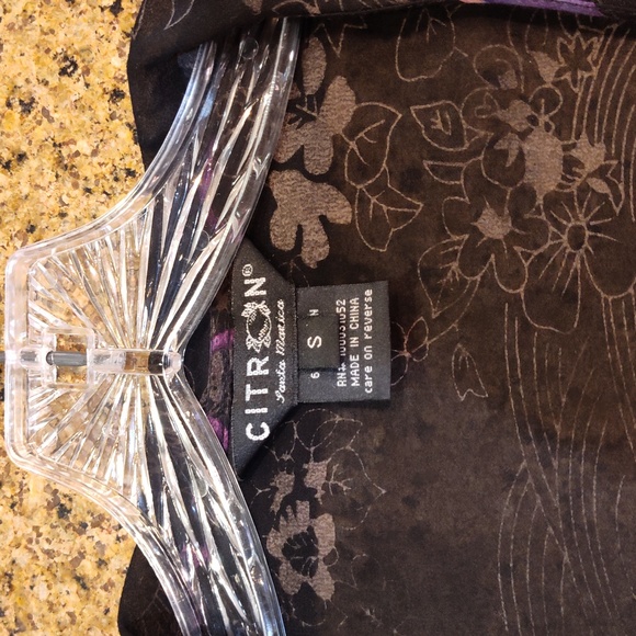 Citron women blouse 65 % cotton 35 % silk - Picture 3 of 3